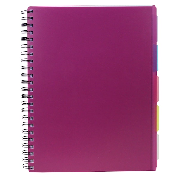 Emneblokk Sense A4, Plum Red