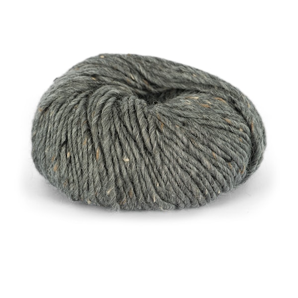 Du store Alpakka Tweed Garn Ullmix 50 g Mørk Grå 102