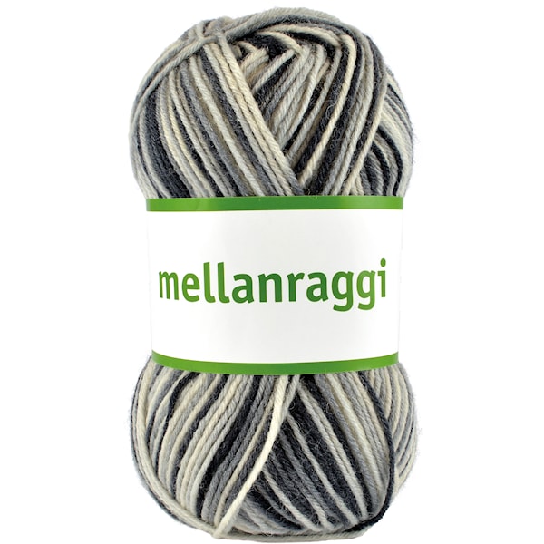 Järbo Mellanraggi Garn Ullmix 100g Grafit Print 28356