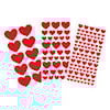 Klistremerker Hjerter glitrende 9-45mm 146 stk Playbox