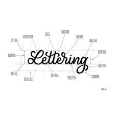 Lettering poster by Ink & Lise 50x70 cm
