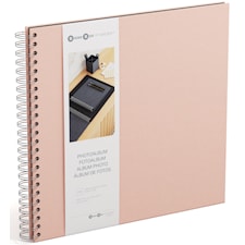 Fotoalbum Dusty Pink med vita blad 35x31,5cm Bigso Box of Sweden