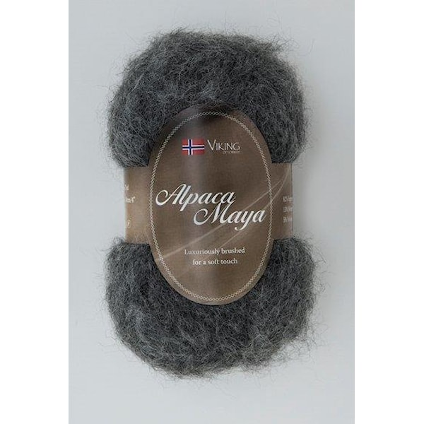 Viking of Norway Alpaca Maya Garn Alpackamix 50g Grå 715