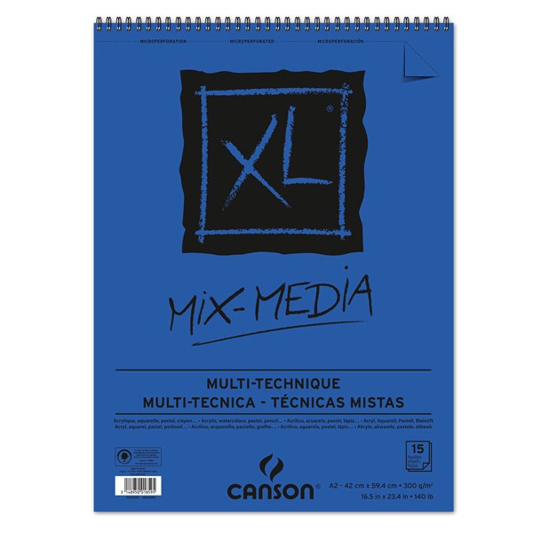 Canson XL Mix Media 15 ark 300 gr A2
