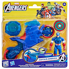 Avengers 4 Inch Captain America Shield-Shot Cycle Hasbro