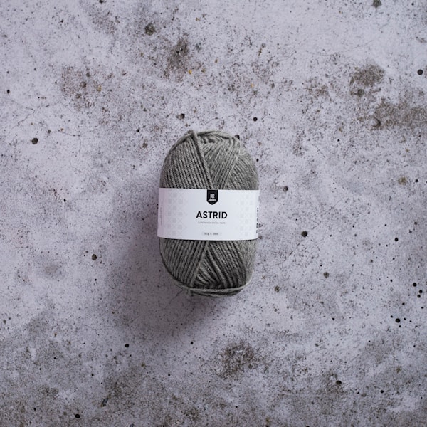 Astrid Ullgarn 50 g Heather light grey Järbo