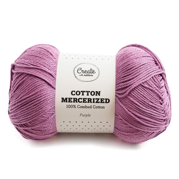 Adlibris Cotton Mercerized 100g Purple A316