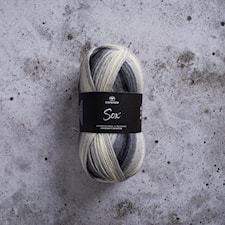 Sox Maxi Multi Garn Ullmiks 150 g Gråmulti Svarta Fåret