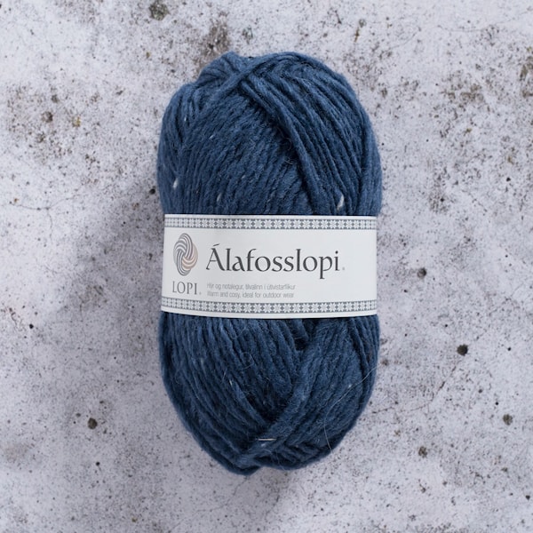 Álafosslopi Garn Ull 100 g Blå tweed Istex (1234)