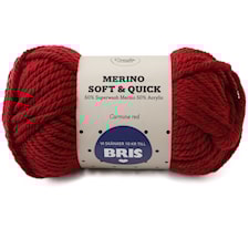 Adlibris BRIS Merino Soft & Quick Garn Ullmix 150g Carmine Red A164
