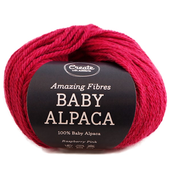 Adlibris Baby Alpaca 50g Raspberry Pink A257