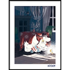 Mumin Poster Gömmer sig för julen 50x70 cm