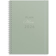 Kalender 2026 A5 Plan More Grön Burde