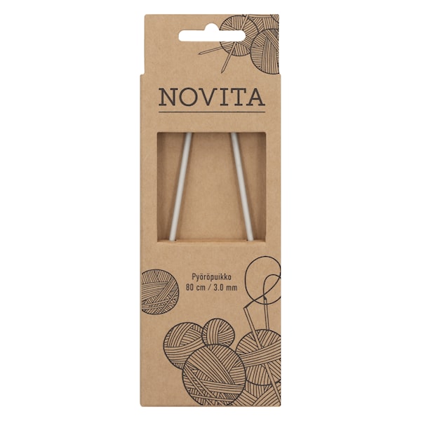 Rundpinner Aluminium 80 cm Novita