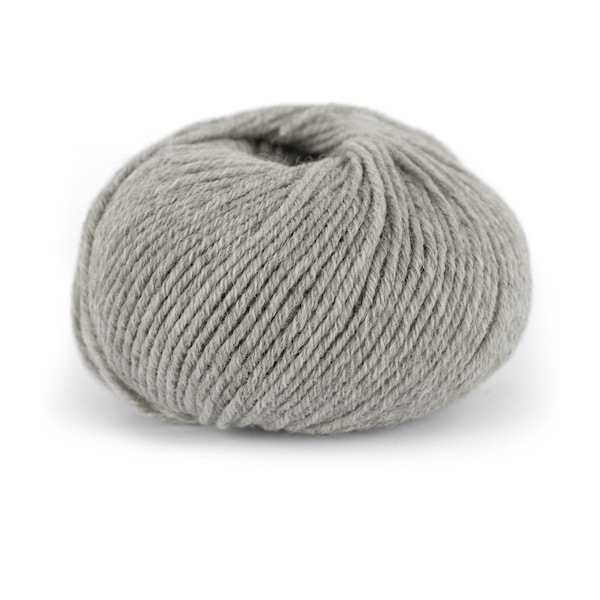 Dale Garn Pure Eco Wool Økologisk Ull Alpakka 50g 1202 Lys Grå Melert