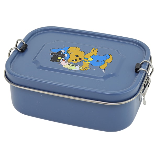 Rätt Start - Bamse matboks metall 18x13,5 cm petrolblå