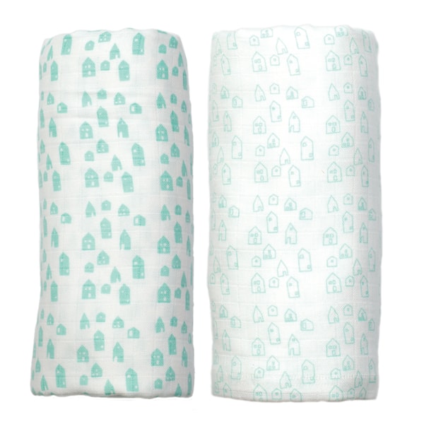 Muslin 2-pack hus Peppa - barnplädar & kuddar Muslin 2-pack hus Peppa - barnplädar & kuddar