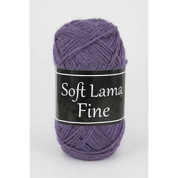 Soft Lama Fine Garn Babylama 50 g Svarta Fåret