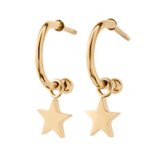 Edblad Bright Night Øredobber Star Gold