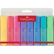 Faber-Castell Textliner, Pastell, Etui med 8 Pennor