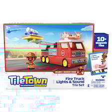 Brannbil Magnetic Play Tile Town
