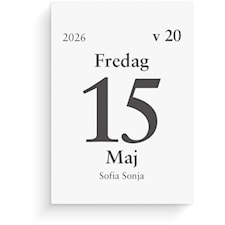 Kalender 2026 Dagblock 75x107 mm Burde