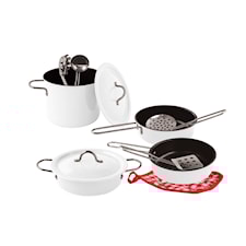 Kastrullset, Vit, 11 delar