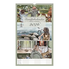 Familjekalender Vägg 2026 Design Kajsa Hagelin Paperstyle