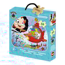 Träpussel Bamse och havets hemligheter 30 bitar, Kärnan