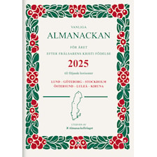 Kalender Vanliga Almanackan häftad 2025 Almanacksförlaget