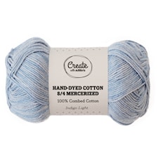 Adlibris Cotton 8/4 Hand-dyed Mercerized 50g Indigo dark A393
