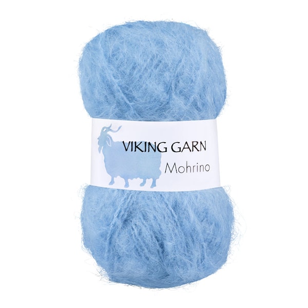 Mohrino Garn 50 g Lys blå 520 Viking Garn