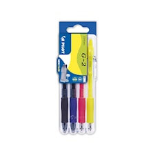 Pilot Set2go G-2 Geeli neon, musta, sininen, keltainen, vaaleanpunainen