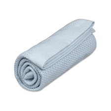 Babyfilt Soft Grid EKO True Blue Vinter & Bloom