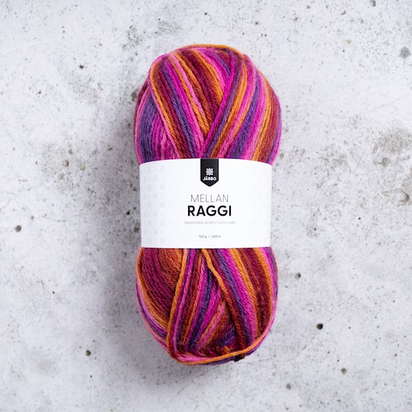 Mellanraggi Garn Ullmiks 100 g Autumn Radience (28446) Järbo