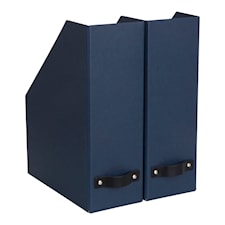 Tidsskriftsamler William 2 stk. Blå Bigso Box of Sweden