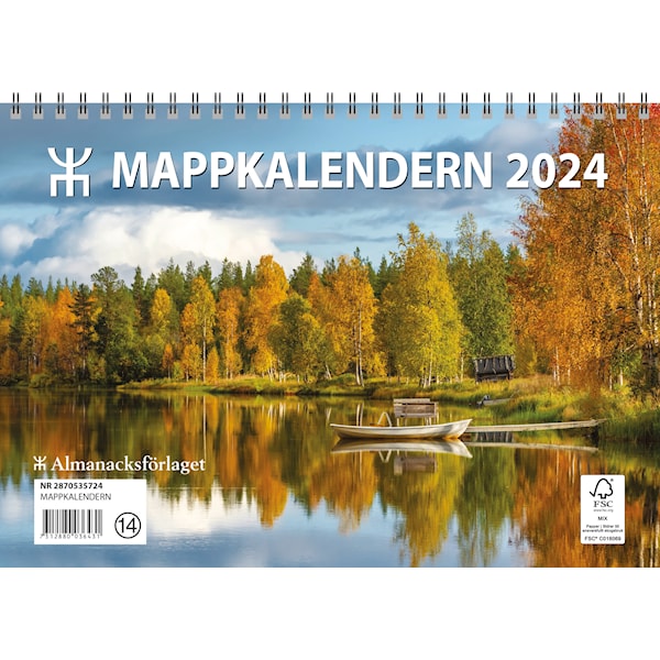 Mappkalendern FSC 2024 Almanacksförlaget online Adlibris