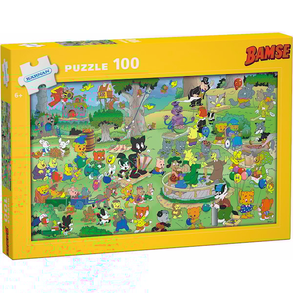 Bamse pussel, 100 bitar