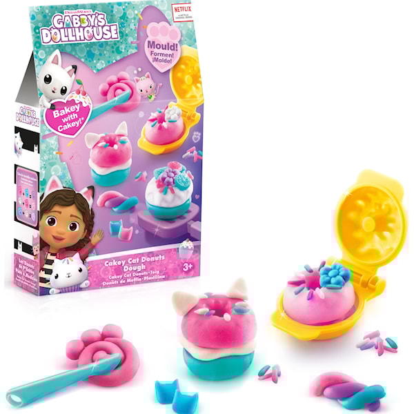 Gabby's Dollhouse Cakey Cat Donut Modelleire -  DIY & Hobbysett - Plast