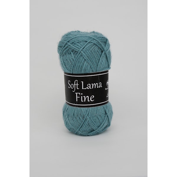 Svarta Fåret Soft Lama Fine Garn Babylama 50g aqua 980