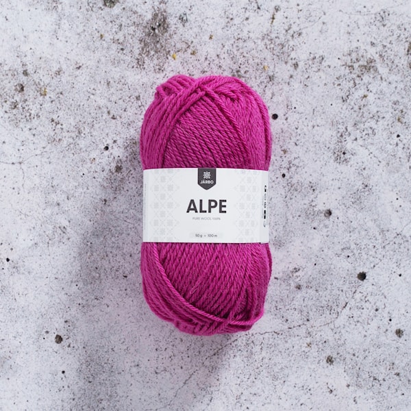 Alpe ullgarn 50 gr Azalea Pink 15 Järbo