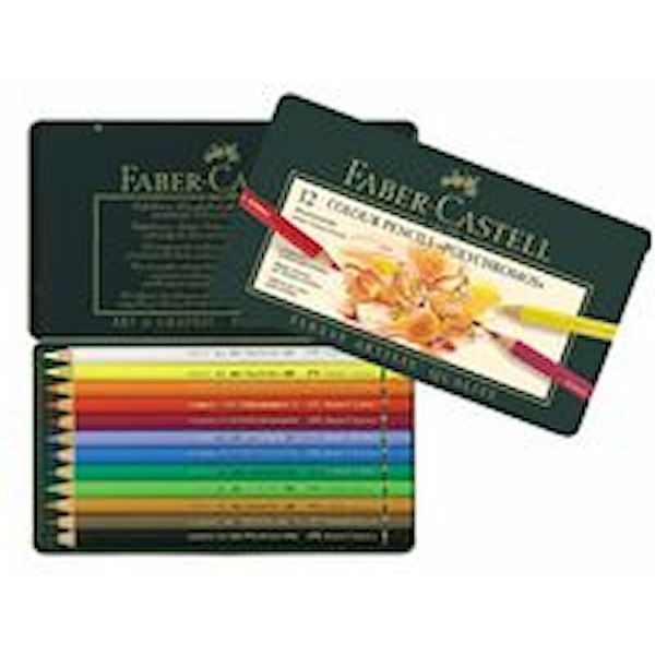 Faber-Castell Polychromos Fargeblyanter Metalletui 12 pakning