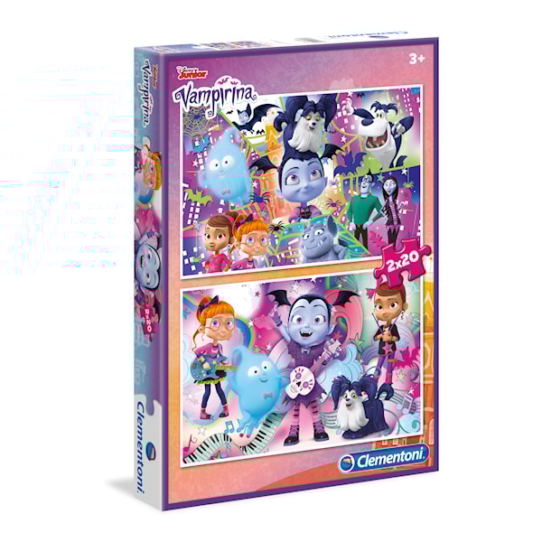 Pussel, Vampirina, 2x20 bitar, Clementoni