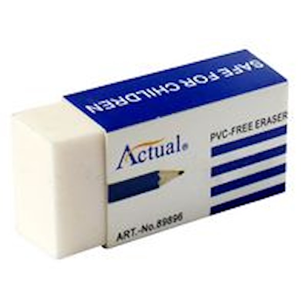 Suddgummi Actual 42x11x19 mm Vit 30 st