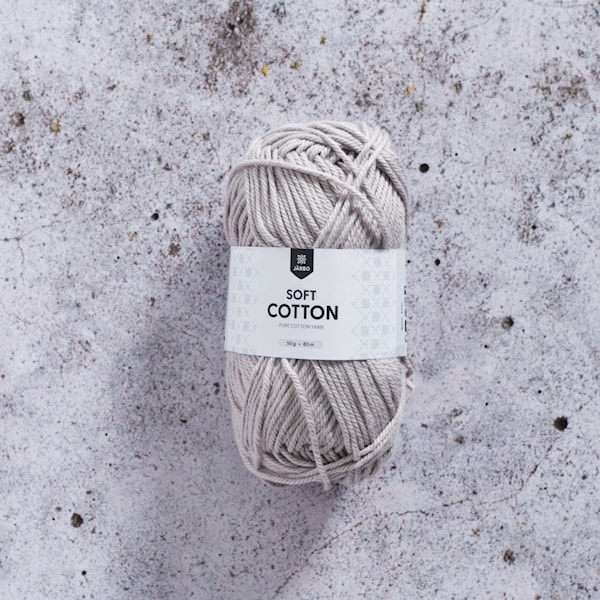 Soft Cotton Bomullsgarn 50 g Greyish (8875) Järbo
