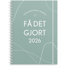 Ukekalender 2026 A5 Få Det Gjort Grønn GRIEG