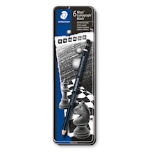 Luonnostelukynä STAEDTLER Mars Lumograph 6 kpl Black Artist Premium