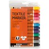 Textilpennor 2-4 mm 12 Färger Creativ Company