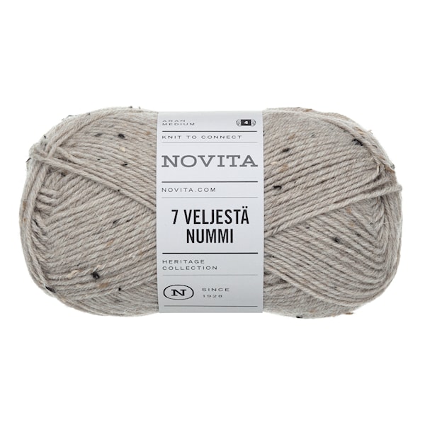7 Brødre Nummi Garn Ullmiks 100 g Ørken 947 Novita