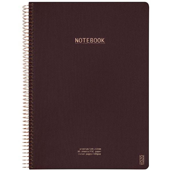 Notatbok A4 Premium Coffee KOZO